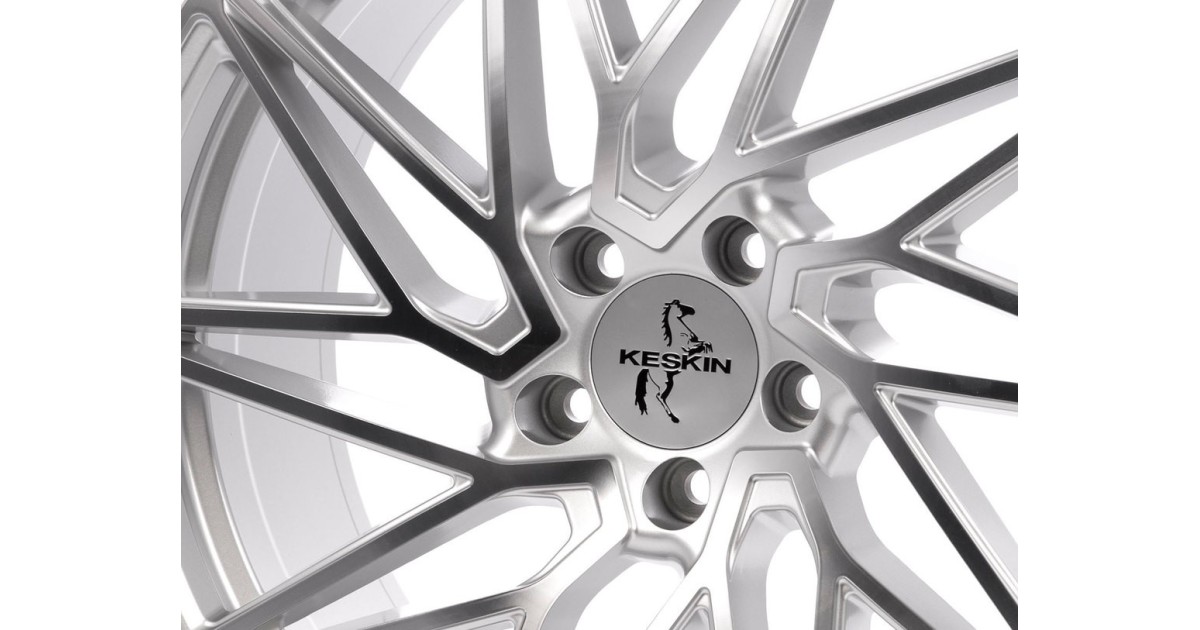 KESKIN KT20 Future SILVER FRONT POLISH 8,5x19 5/112 ET45 Alésage 72,6