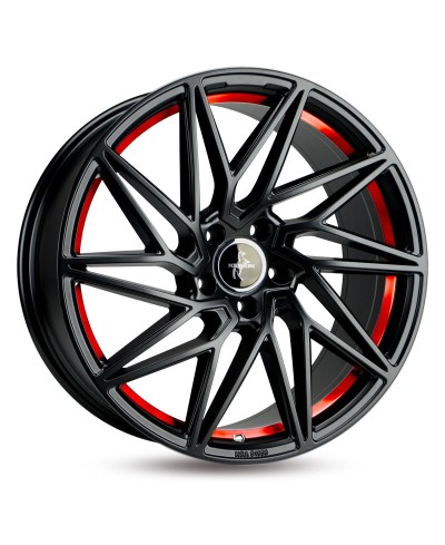 KESKIN KT20 Future BLACK PAINTED RED INSIDE 8,5x20 5/120 ET35 Alésage 72,6