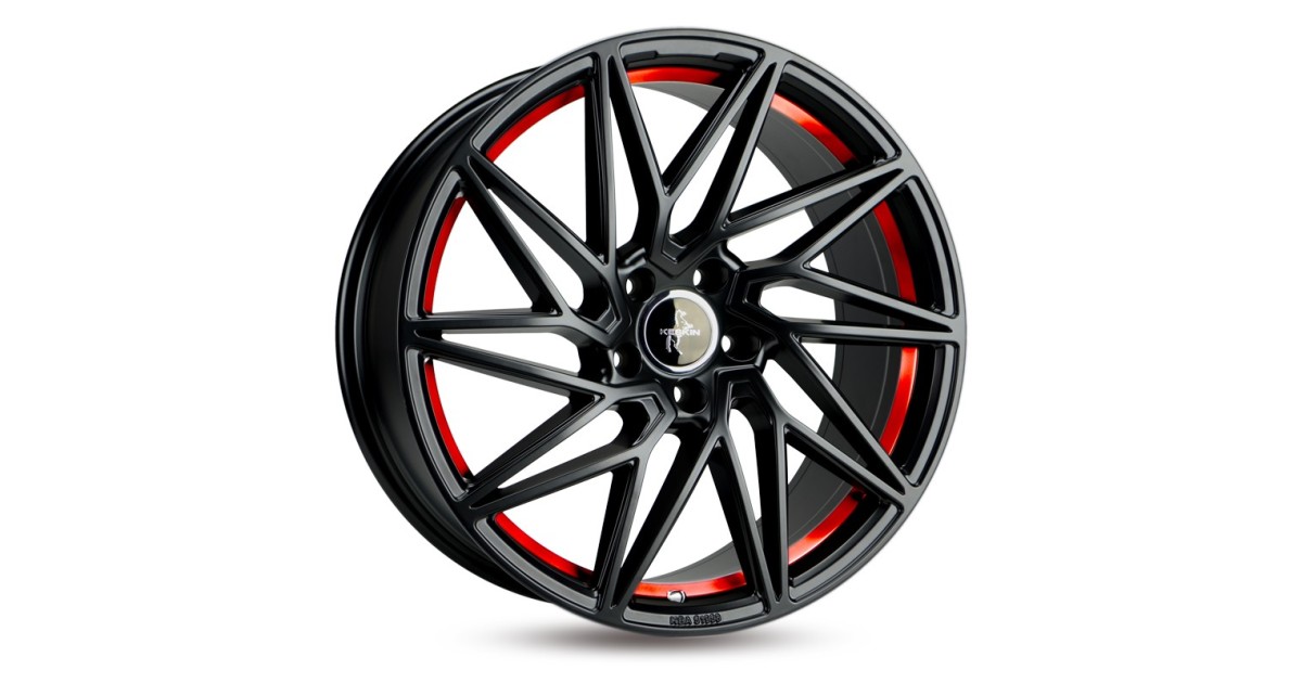 KESKIN KT20 Future BLACK PAINTED RED INSIDE 8,5x20 5/112 ET45 Alésage 72,6