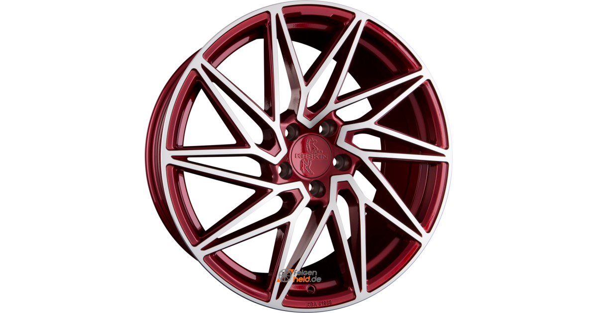 KESKIN KT20 Future CANDY RED FRONT POLISH 8,5x19 5/112 ET45 Alésage 72,6