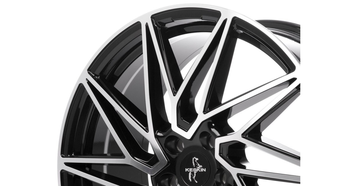 KESKIN KT20 Future BLACK FRONT POLISH 8,5x19 5/108 ET45 Alésage 72,6