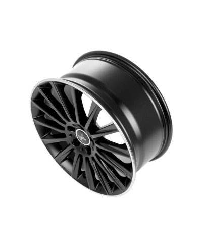 KESKIN KT18 Turbo MATT BLACK LIP POLISH 7x17 5/112 ET48 Alésage 66,6