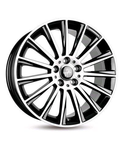 KESKIN KT18 Turbo BLACK FRONT POLISH 7x17 5/114,3 ET40 Alésage 72,6