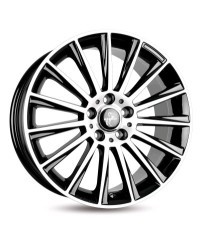 KESKIN KT18 Turbo BLACK FRONT POLISH 7x17 5/114,3 ET40 Alésage 72,6