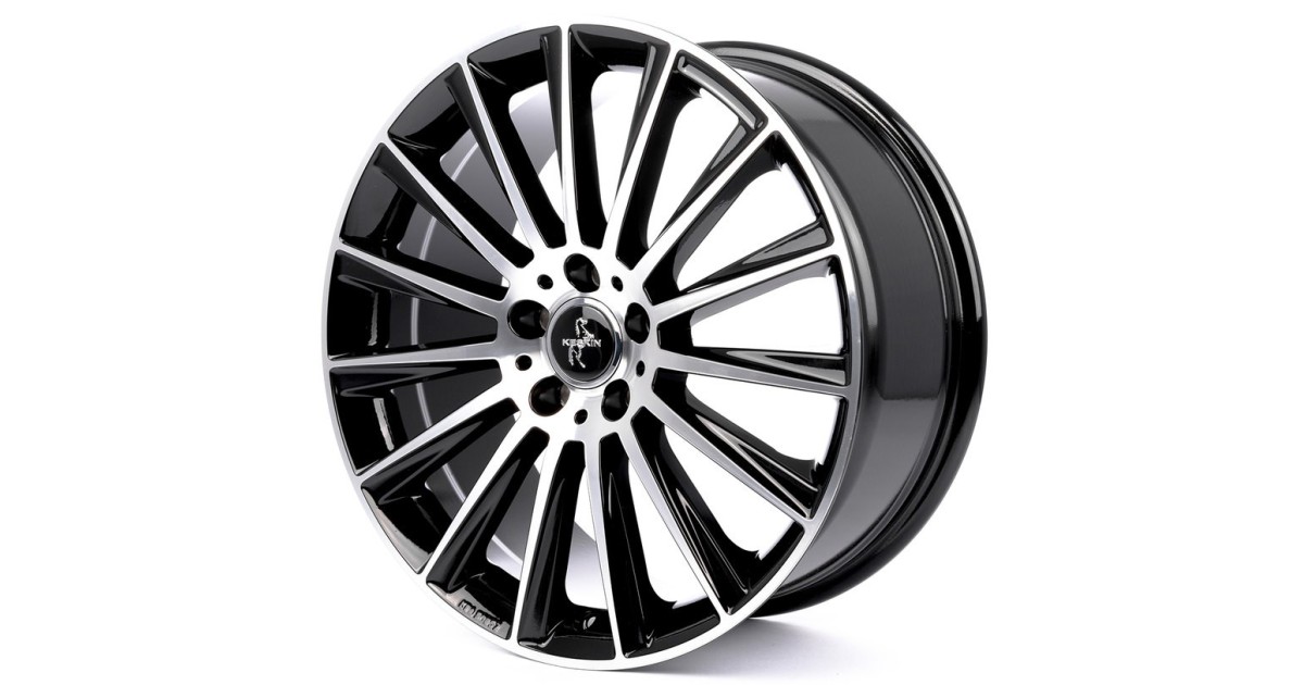 KESKIN KT18 Turbo BLACK FRONT POLISH 7x17 5/108 ET48 Alésage 72,6