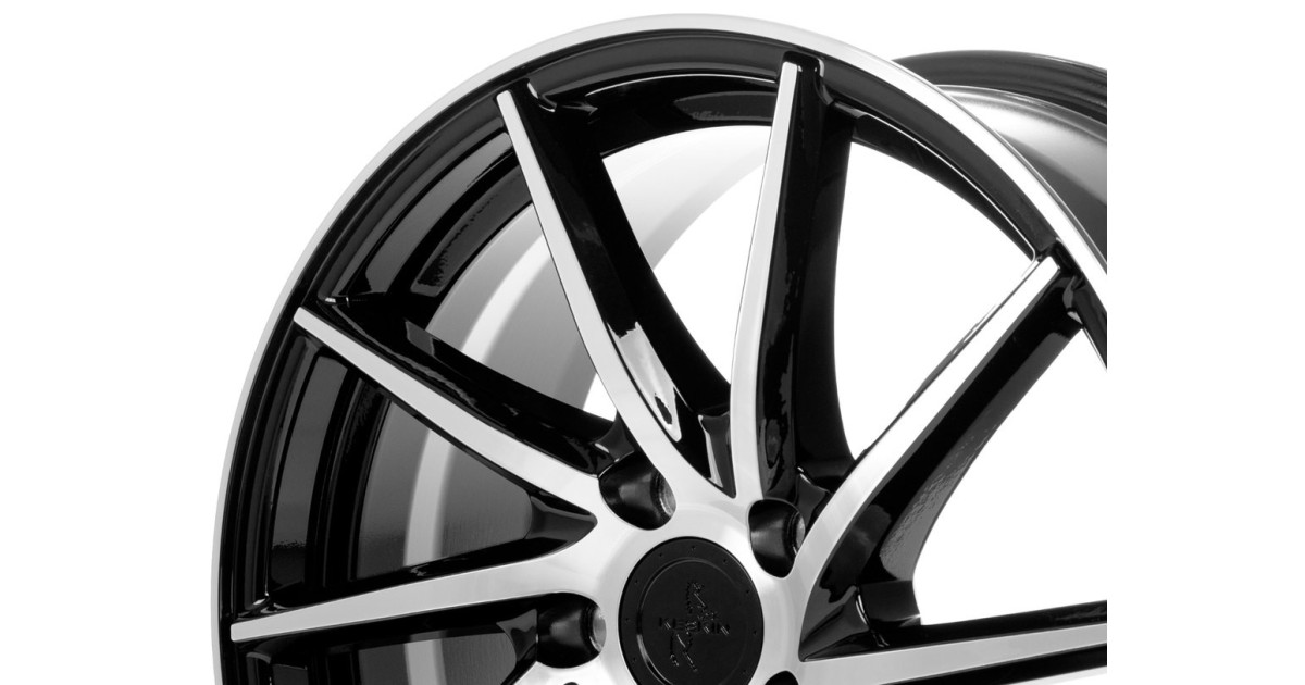 Jante ALU, Keskin Tuning KT17S BLACK FRONT POLISH, 7.5 x 17 5/112 ET50, Alésage 66.6