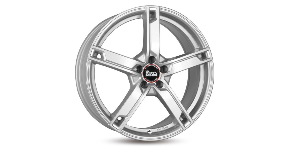 MAM W4 SILVER PAINTED 7x17 5/100 ET35 ,Alésage 57,1