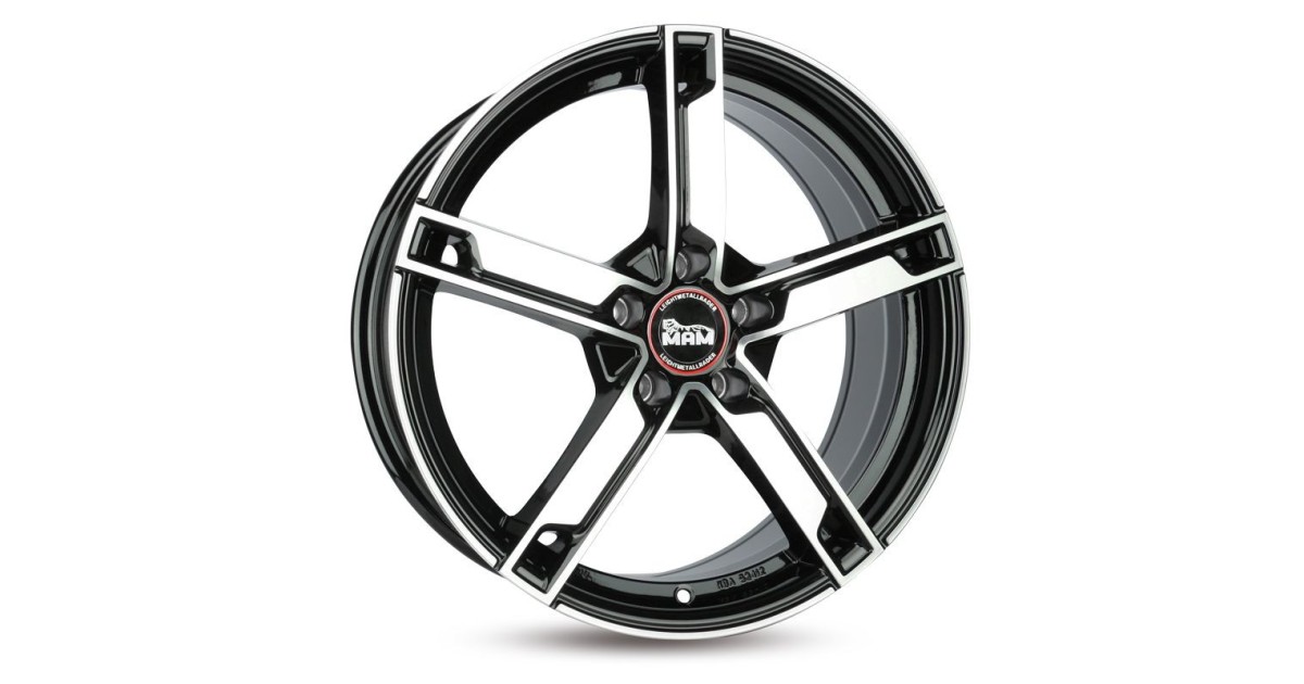 MAM W4 BLACK FRONT POLISH 6,5x16 5/108 ET38 ,Alésage 72,6