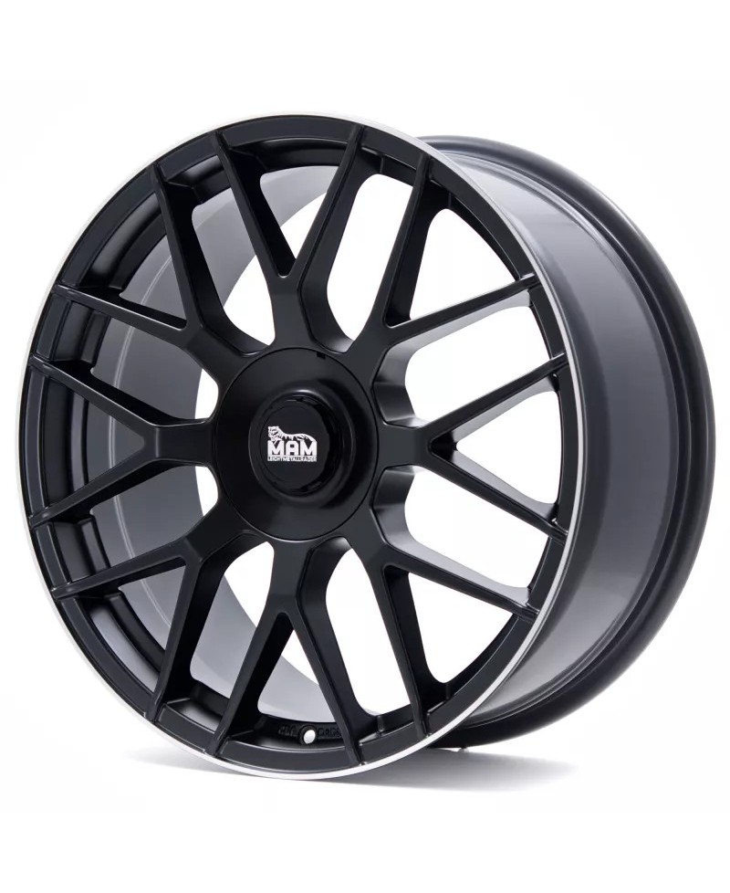 MAM GT1 MATT BLACK LIP POLISH 7,5x17 5/112 ET45 ,Alésage 66,6