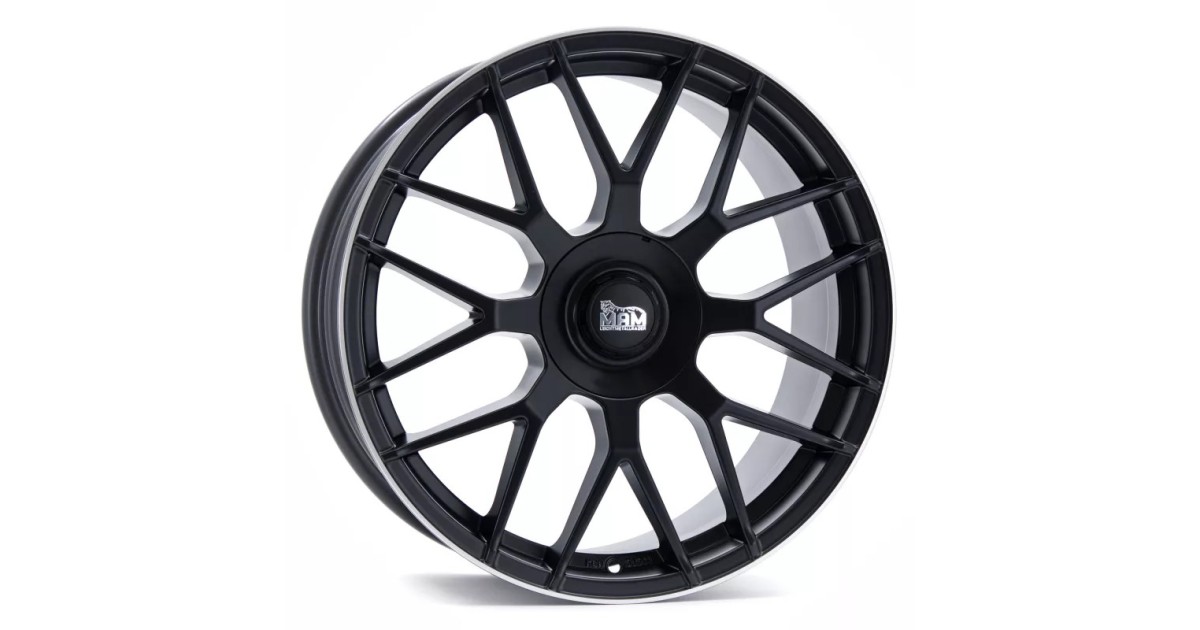 MAM GT1 MATT BLACK LIP POLISH 7,5x17 5/112 ET45 ,Alésage 66,6