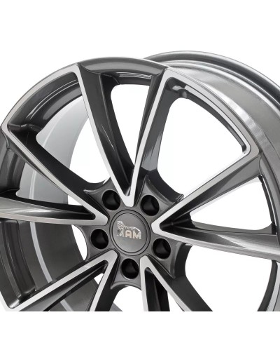 MAM A5 PALLADIUM FRONT POLISH 8x19 5/ 112 ET45 , Alésage 66,6