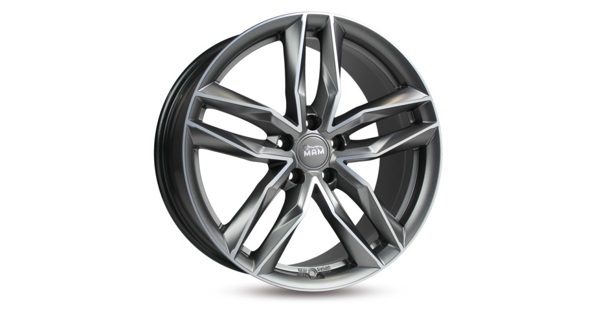 MAM RS3 MATT PALLADIUM FRONT POLISH 8,5x19 5/114,3 ET45 Alésage 72,6