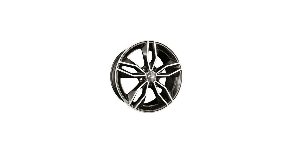 Jante ALU, MSW 71/GDGFP/ET45 GLOSS DARK GREY FULL POLISHED, 7.50X17 5/112 ET45, Alésage 66.56