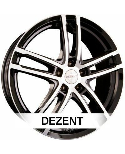 Jante ALU, Dezent TZ/BPL/ET43 Black/polished lip, 6X16 5/112 ET43, Alésage 57.10