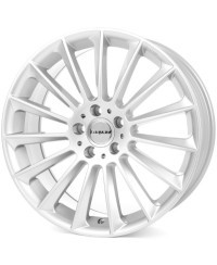 CARMANI 17 FRITZ ,8x18 ET43 R18 5X112 ,alésage  66.6 , WITHE SILVER