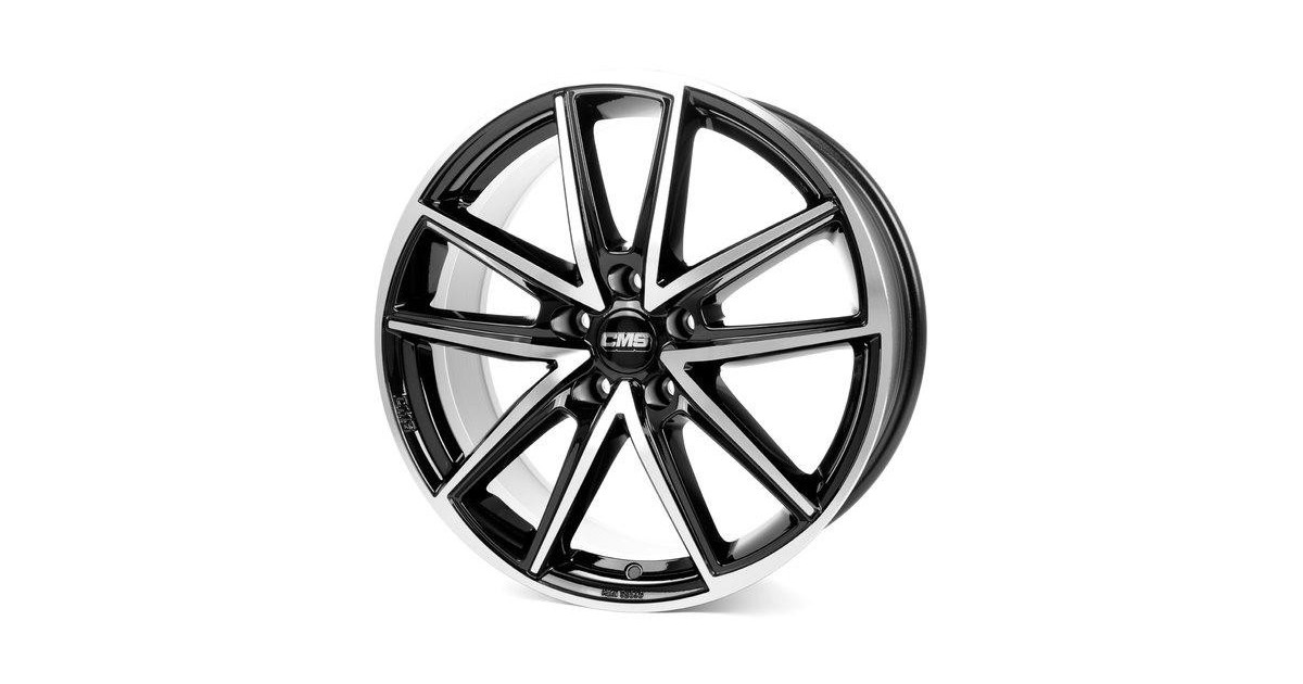 Jante ALU, CMS C30 Diamant Noir Brillant, 8X18 5/112 ET39, Alésage 66.5
