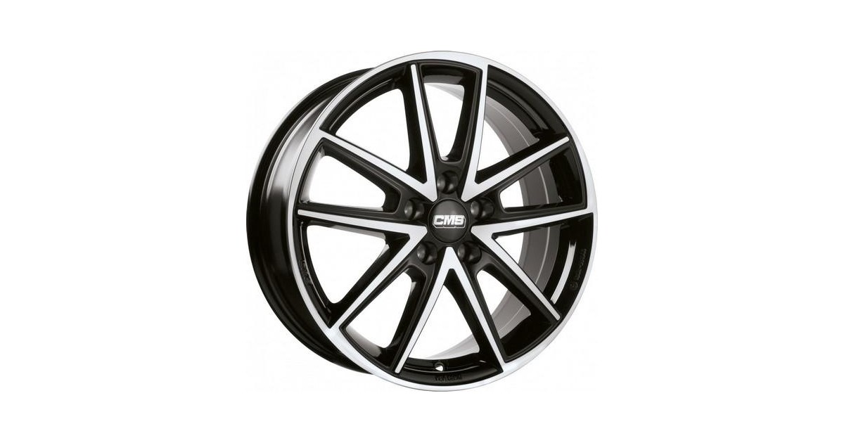Jante ALU, CMS C30 Diamant Noir Brillant, 8X18 5/112 ET39, Alésage 66.5
