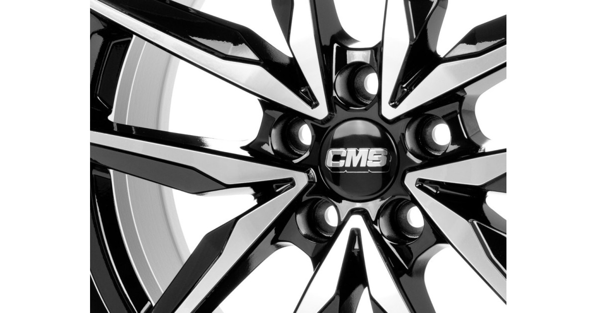 Jante ALU, CMS C28 Diamant Noir Brillant, 7.5X18 5/108 ET51, Alésage 63.4