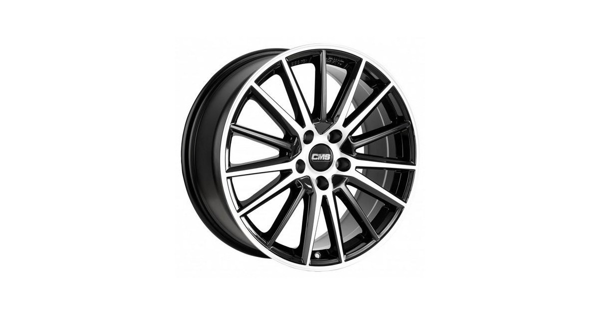 Jante ALU, CMS C23 Diamant Noir Brillant, 8X18 5/112 ET48, Alésage 66.6
