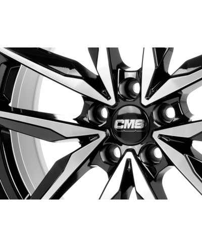 Jante ALU, CMS C28 Diamant Noir Brillant, 7X17 5/ 108 ET48, Alésage 65.1
