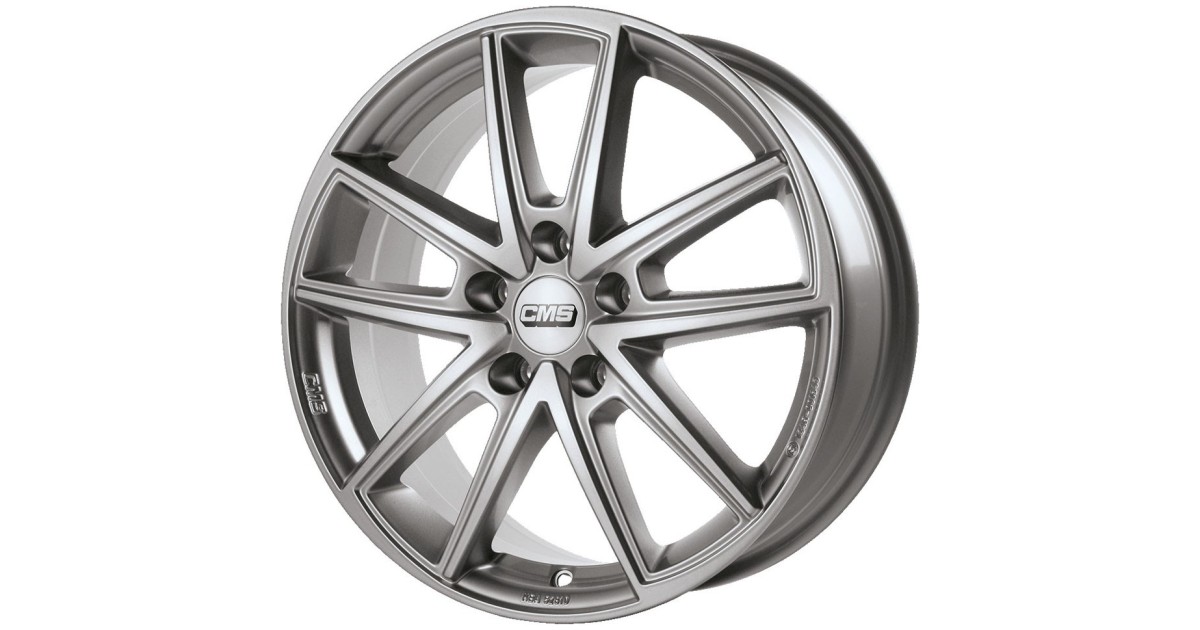 CMS 7x17 5/112 ET40 C30 Racing Silver ,alésage 57.1