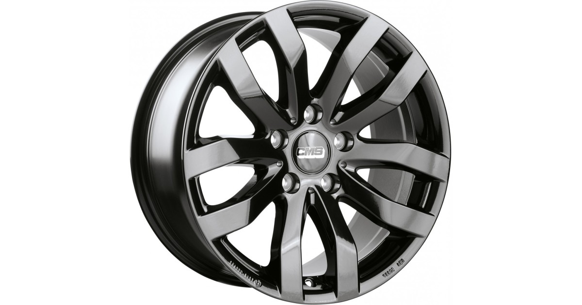 CMS 6,5x16 5/112 ET46 C22 Complete Black Gloss ,alésage 57.1