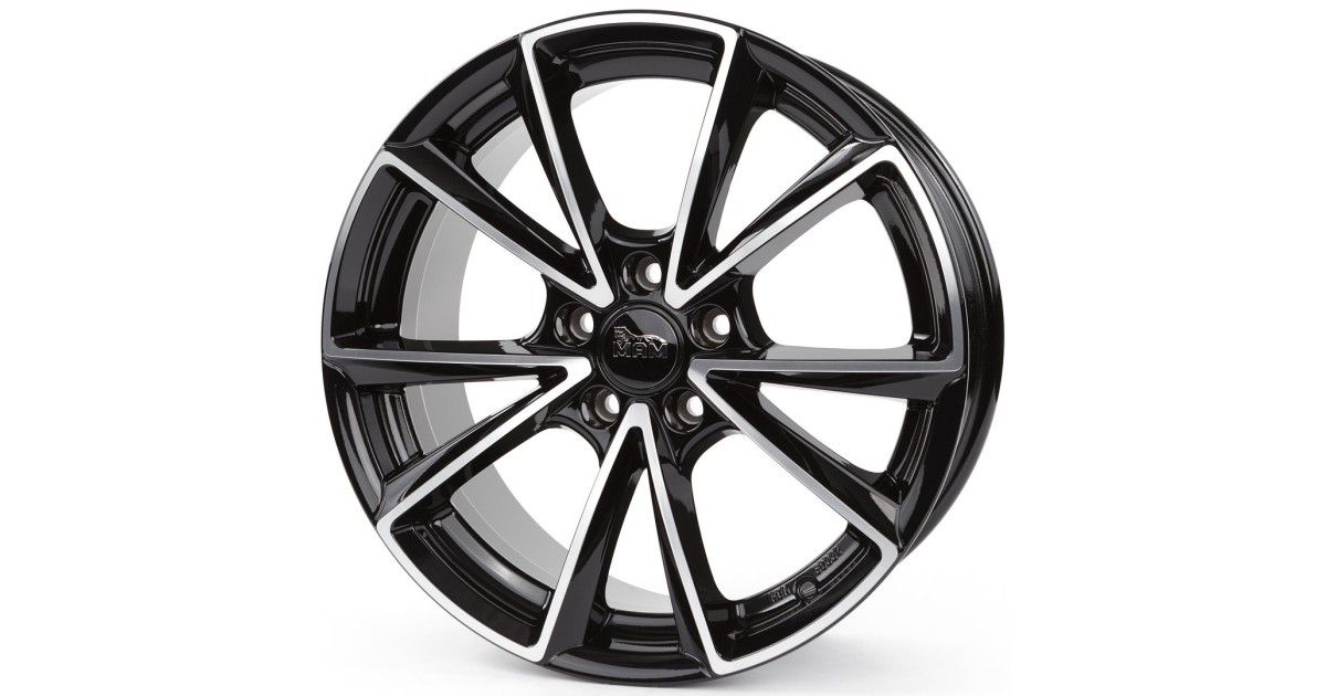 MAM A5 BLACK FRONT POLISH  8x18 5/112 ET35 ,Aésage  66,6