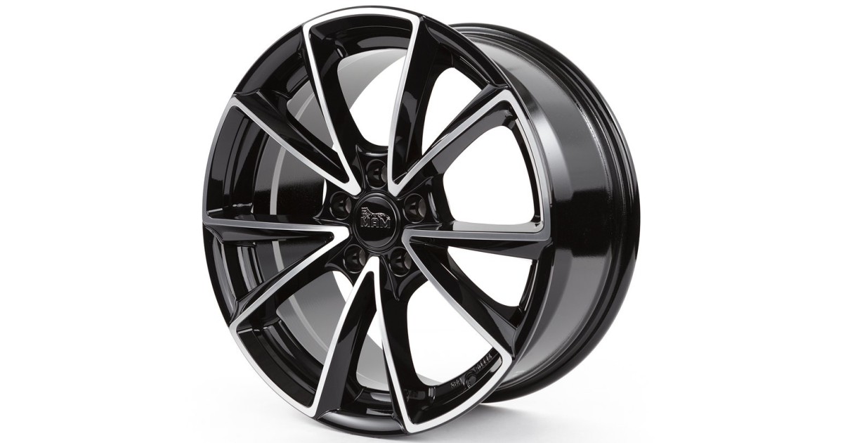 MAM A5 BLACK FRONT POLISH  8x18 5/112 ET35 ,Aésage  66,6