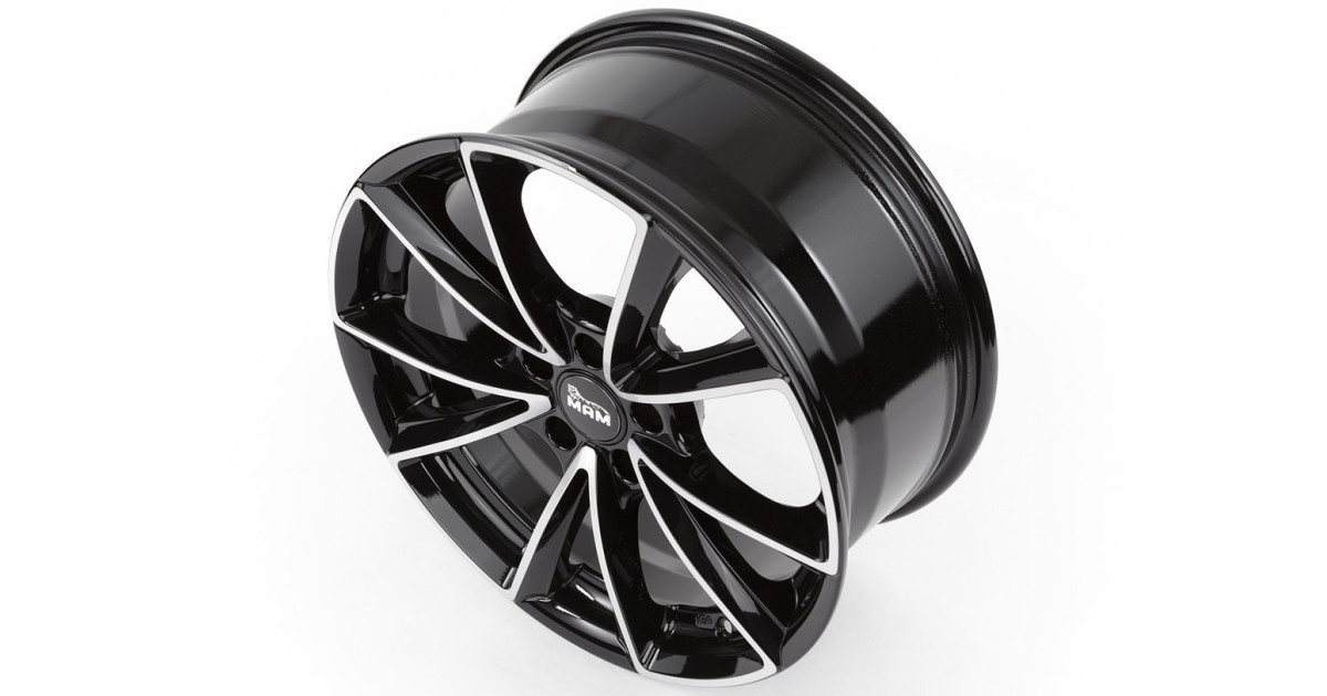 MAM A5 BLACK FRONT POLISH  8x18 5/112 ET35 ,Alésage  66,6