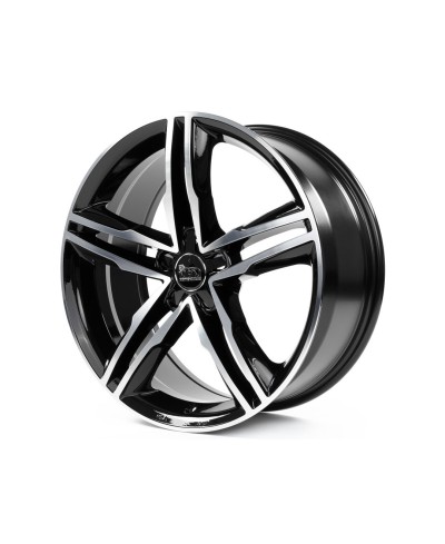MAM A1 BLACK FRONT POLISH 8x18 5/112 ET30 Alésage 66,6