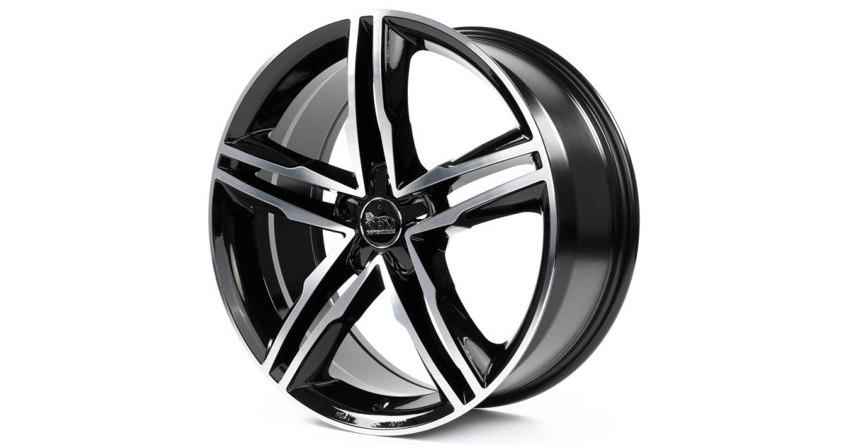 MAM A1 BLACK FRONT POLISH 8x19 5/112 ET30 Alésage 66,6