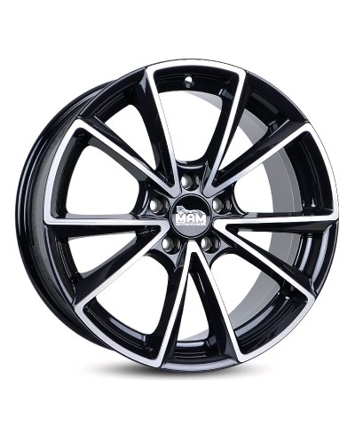 MAM A5 BLACK FRONT POLISH 8x19 5/112 ET30 Alésage 66,6