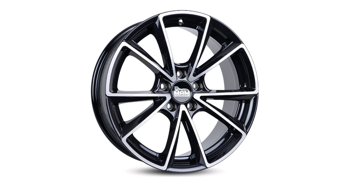 MAM A5 BLACK FRONT POLISH 8x19 5/112 ET30 Alésage 66,6