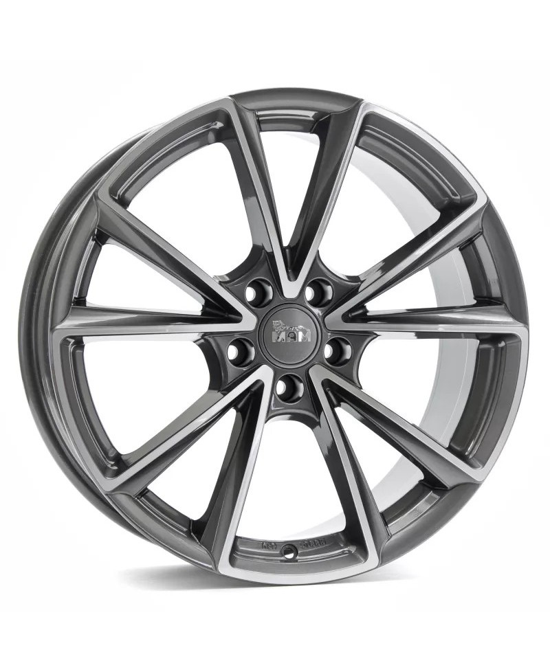 Jante Alu ET45 5/112 ML66,6 MAM LM 8x18 , A5 BLACK FRONT POLISH