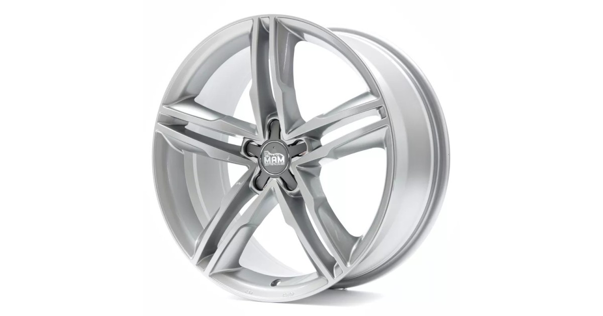 MAM A1 SILVER PAINTED 8x19 5/112 ET42 Alésage 66,6
