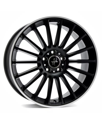 KESKIN KT15 Speed MATT BLACK LIP POLISH 8x18 5/112 ET30 Alésage 66,6