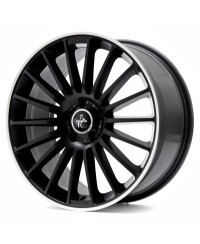KESKIN KT15 Speed MATT BLACK LIP POLISH 8x18 5/112 ET30 Alésage 66,6