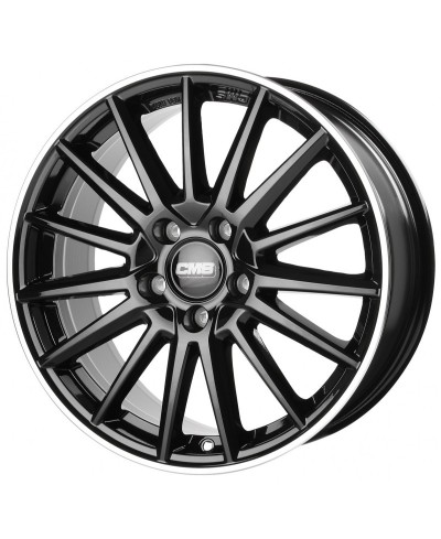 Jante Alu ET52,5 5/108 ML63,4 CMS LM 7.5x17 C23 Diamond Rim Black