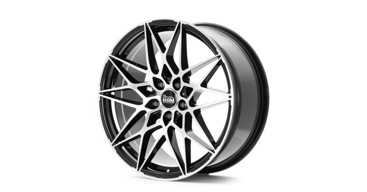 MAM B2 BLACK FRONT POLISH 8,5x19 5/120 ET35 Alésage 72,6