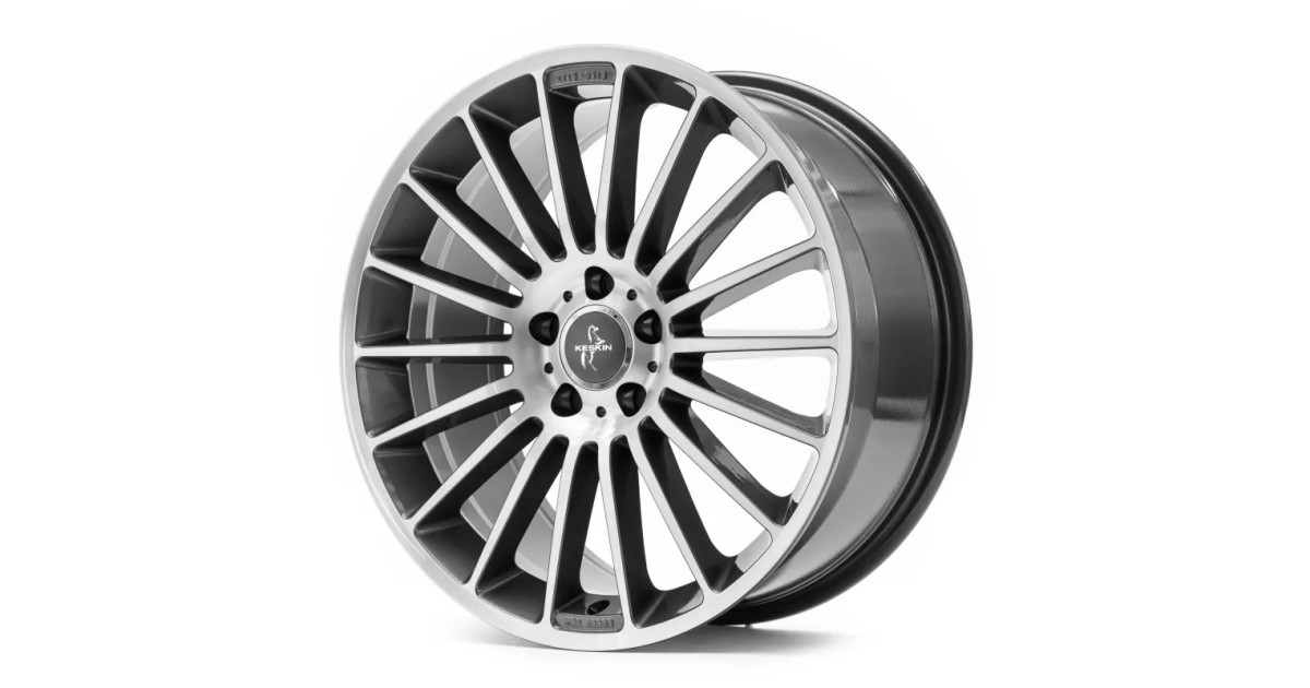 KESKIN KT15 Speed PALLADIUM FRONT POLISH 7x17 5/112 ET38 ,Alésage 66,6
