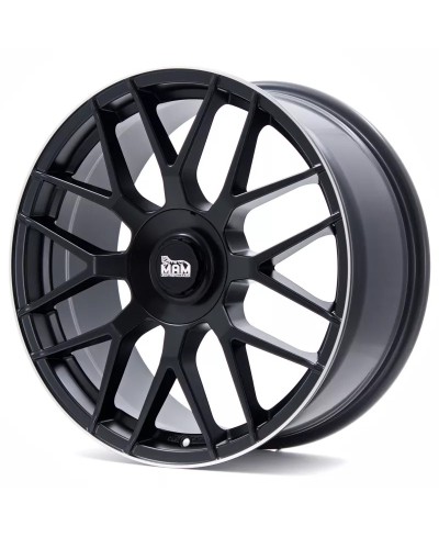 MAM GT1 MATT BLACK LIP POLISH 8x18 5/ 100+112 ET30 Alésage 66,6