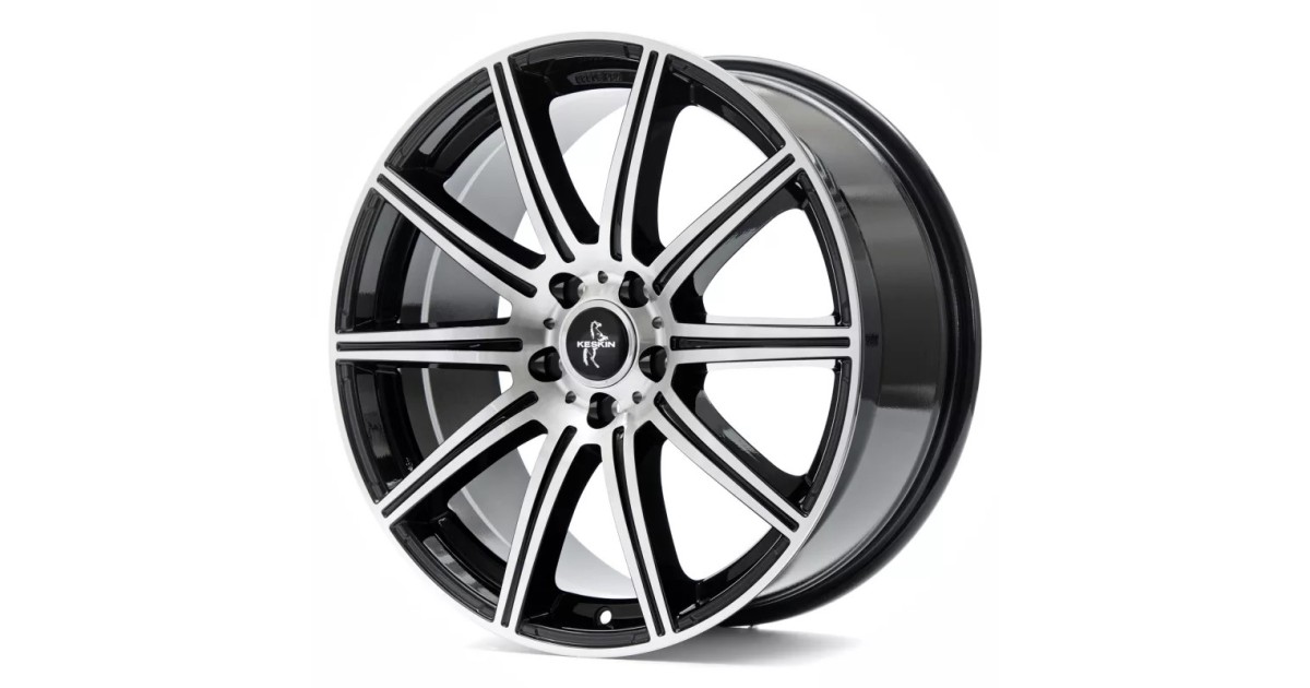 KESKIN KT16 Dynamic BLACK FRONT POLISH 8,5x19 5/112 ET30 Alésage  66,6