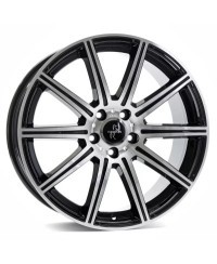 KESKIN KT16 Dynamic BLACK FRONT POLISH 8,5x19 5/112 ET30 Alésage  66,6