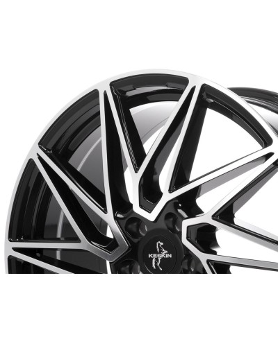 KESKIN KT20 FUTURE black front polished 8x18 5/112 ET30 ,Alésage 72,6