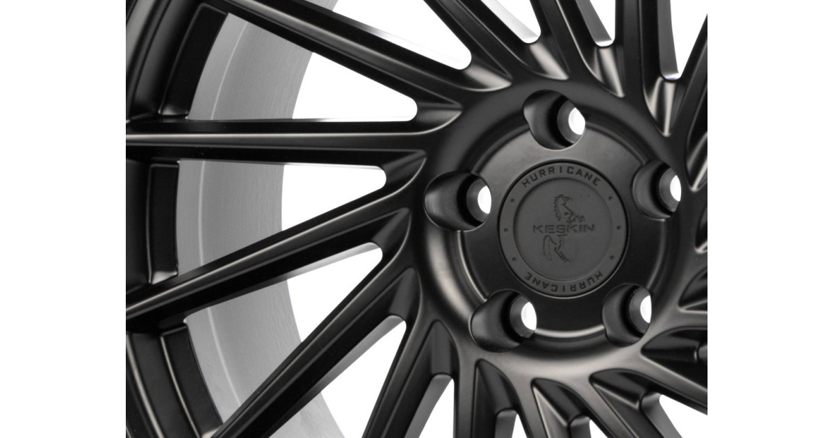 KESKIN KT17 Hurricane MATT BLACK PAINTED 8x18 5/112 ET45 Alésage 72,6