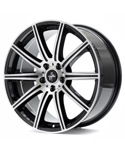 KESKIN KT16 Dynamic BLACK FRONT POLISH 8x18 5/112 ET30 Alésage 66,6