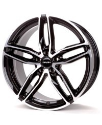 Jante Carmani 13 Twinmax  ,9,0x20 ET35 / 5x112 , alésage 66.6 , noir poli