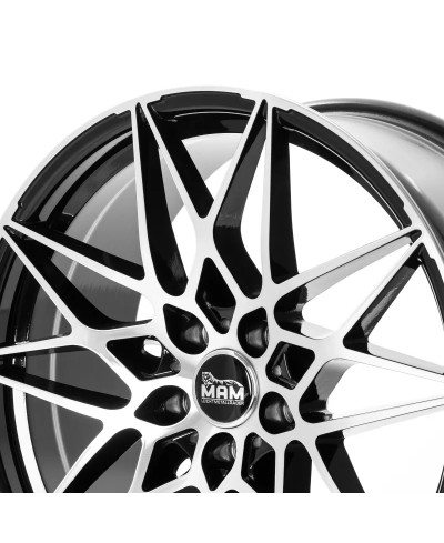 MAM B2 BLACK FRONT POLISH 8,5x20 5/112 ET30 Alésage 72,6