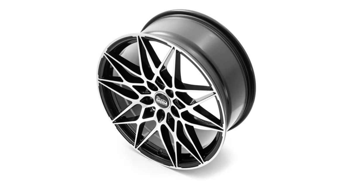 MAM B2 BLACK FRONT POLISH 8,5x20 5/112 ET45 Alésage 72,6