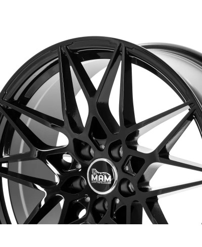 MAM B2 BLACK PAINTED 8,5x19 5/112 ET30 ,Alésage 72,6